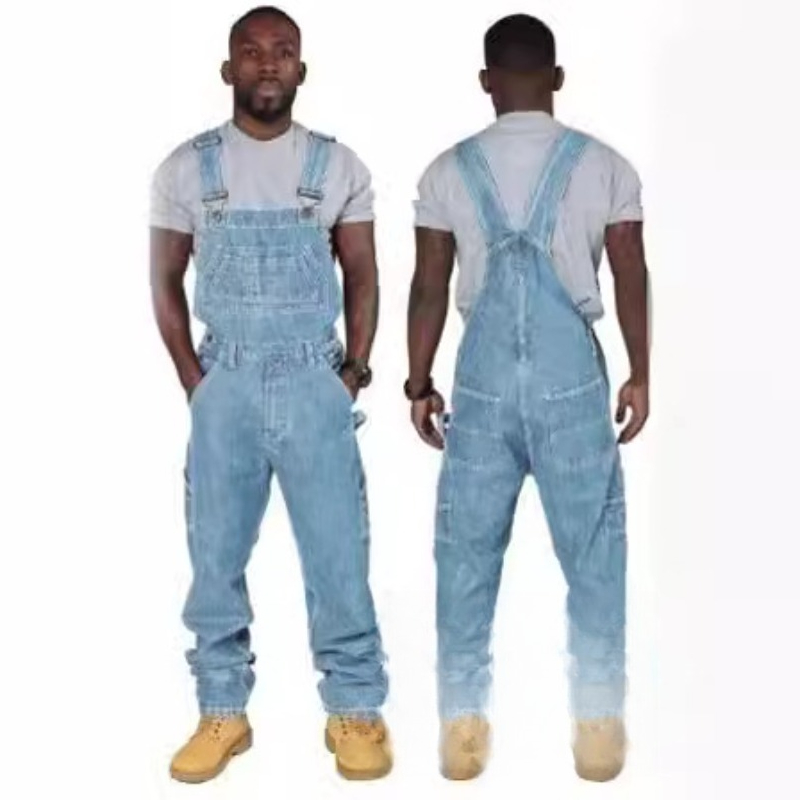 Macacão Jeans Masculino Rasgad - Mens Fashion Denim avaliação e preço