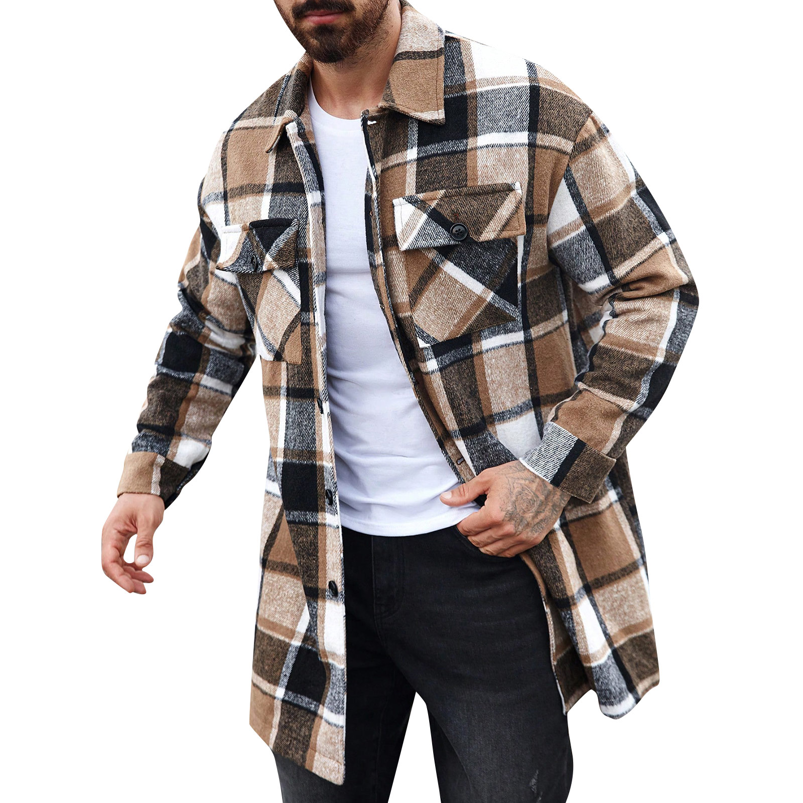 Trench coat masculino com bols - Men'S Fashion X avaliação e preço