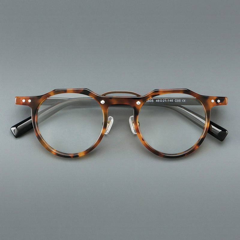 Óculos de Prescrição Vintage E - Mens Fashion Reading Glasses avaliação e preço