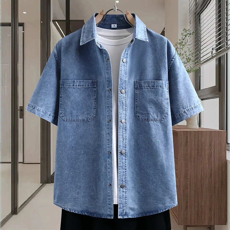 Camisa de Denim Masculina Fina - Mens Fashion Denim avaliação e preço