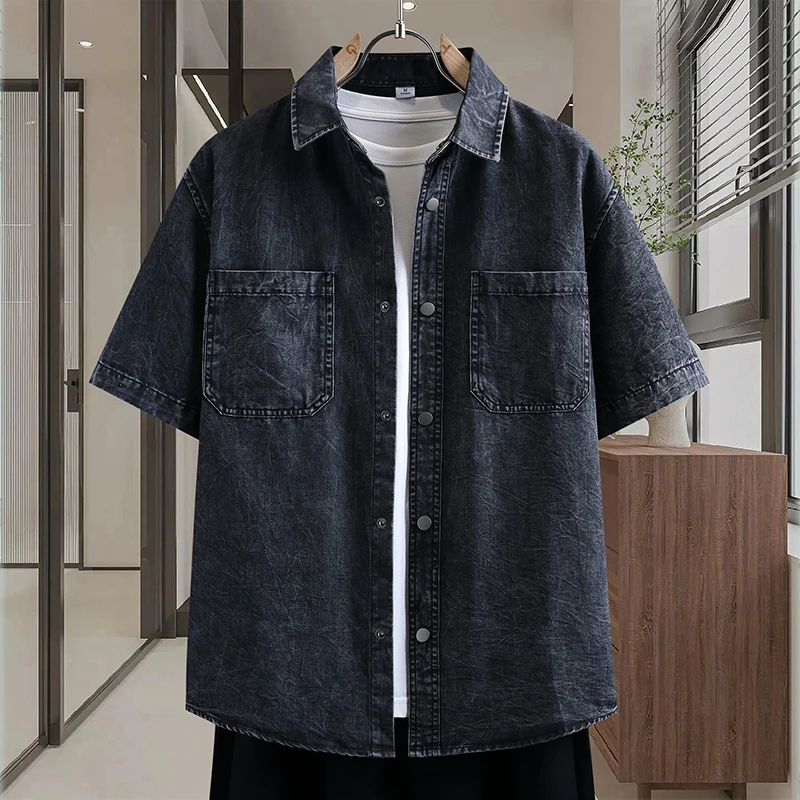Camisa de Denim Masculina Fina - Mens Fashion Denim avaliação e preço