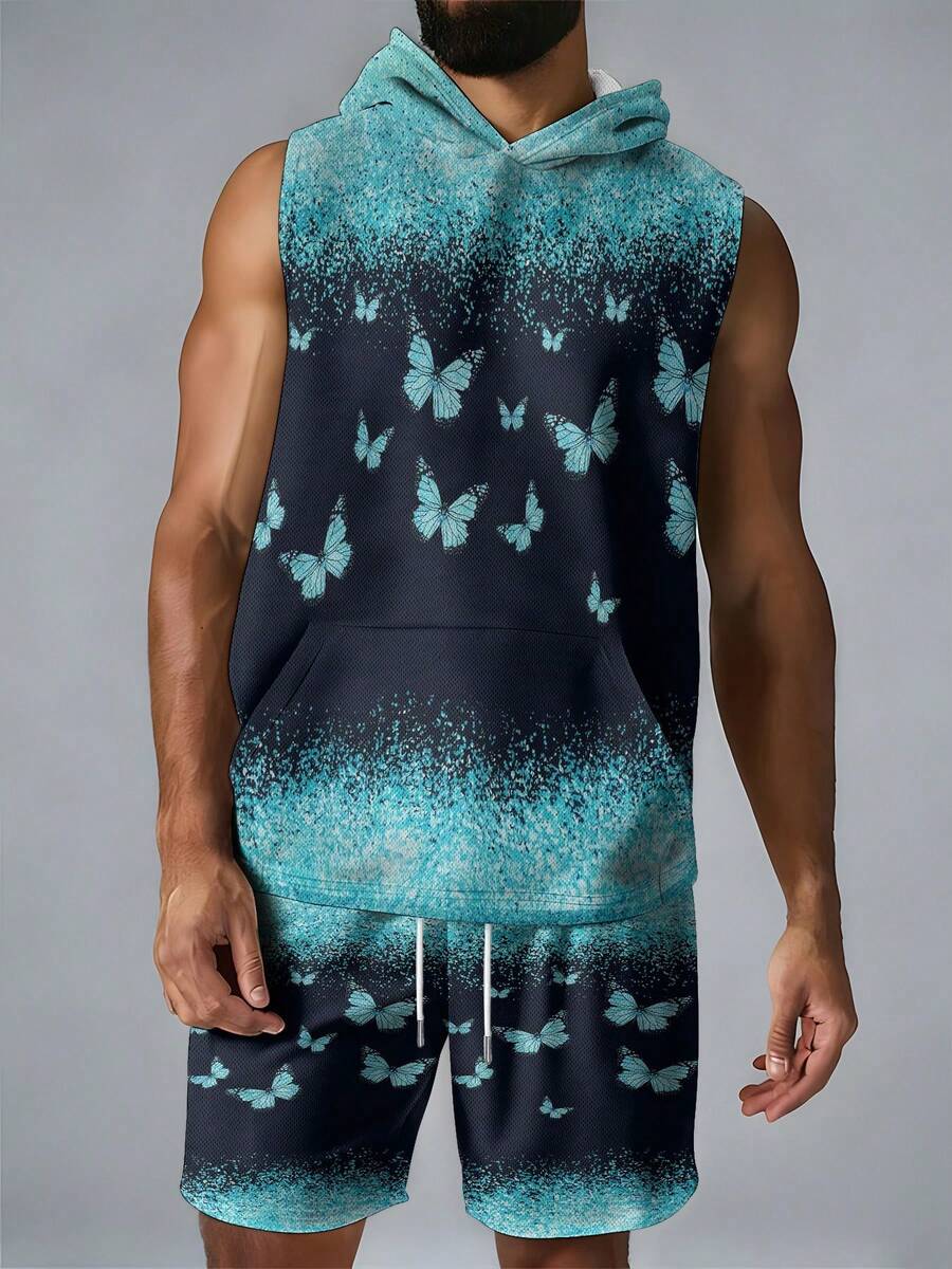 Conjunto de colete com capuz e - Mens Fashion Vest avaliação e preço