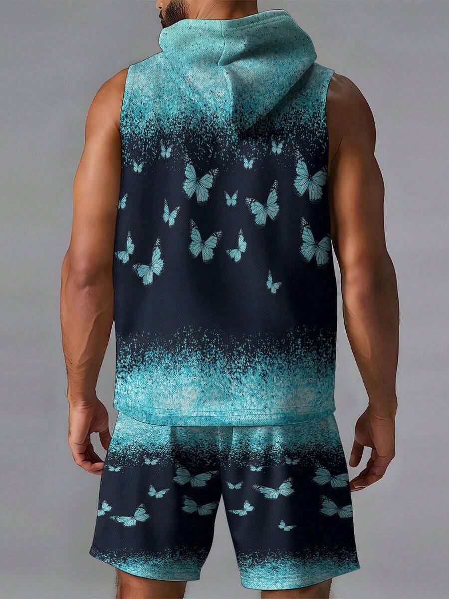 Conjunto de colete com capuz e - Mens Fashion Vest avaliação e preço