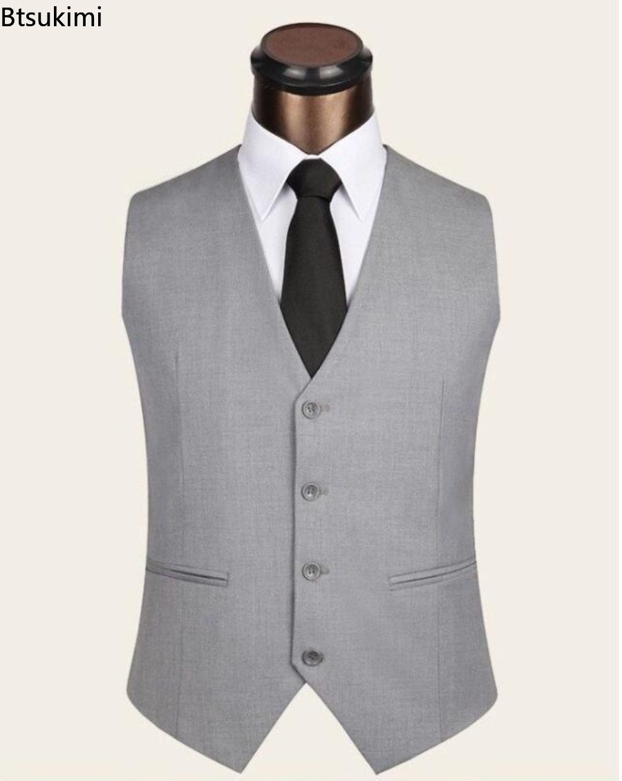 S-6XL plus size masculino core - Formal Waistcoat Vest avaliação e preço