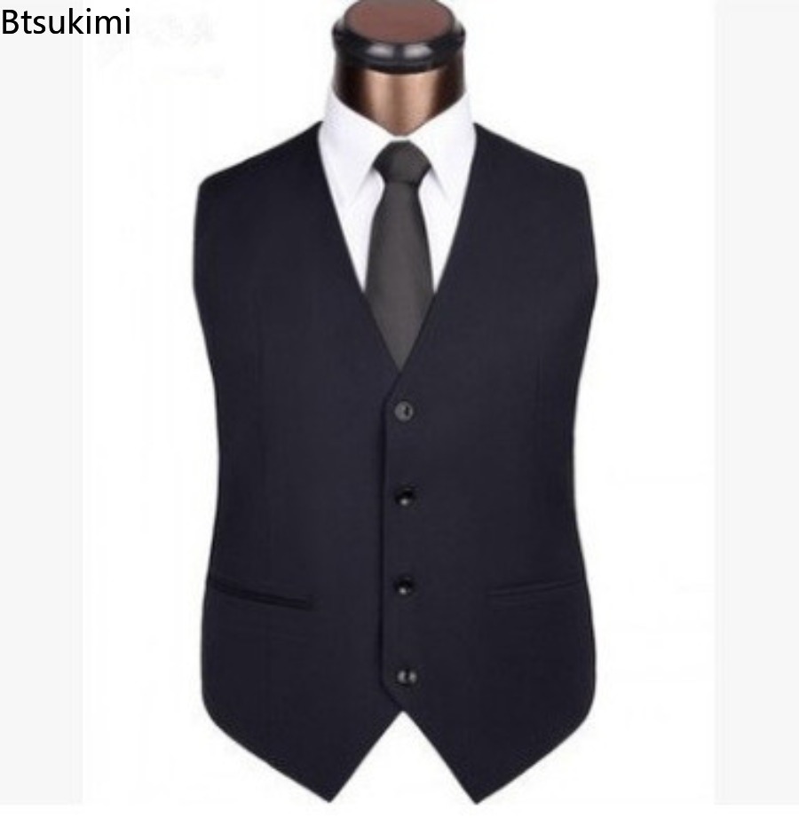 S-6XL plus size masculino core - Formal Waistcoat Vest avaliação e preço