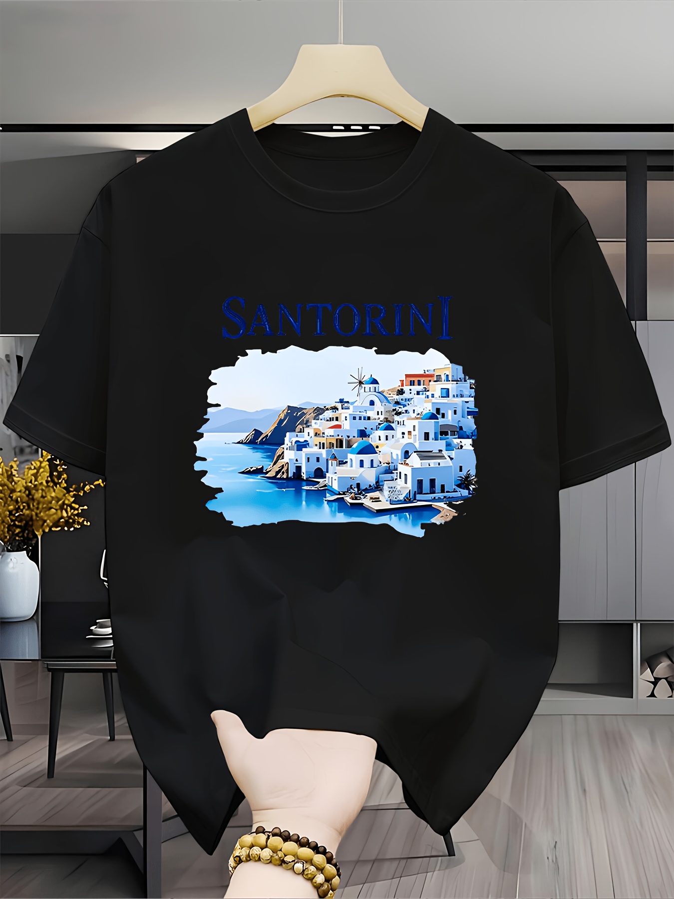 Camiseta vintage com paisagem  - Men'S Fashion Greece avaliação e preço
