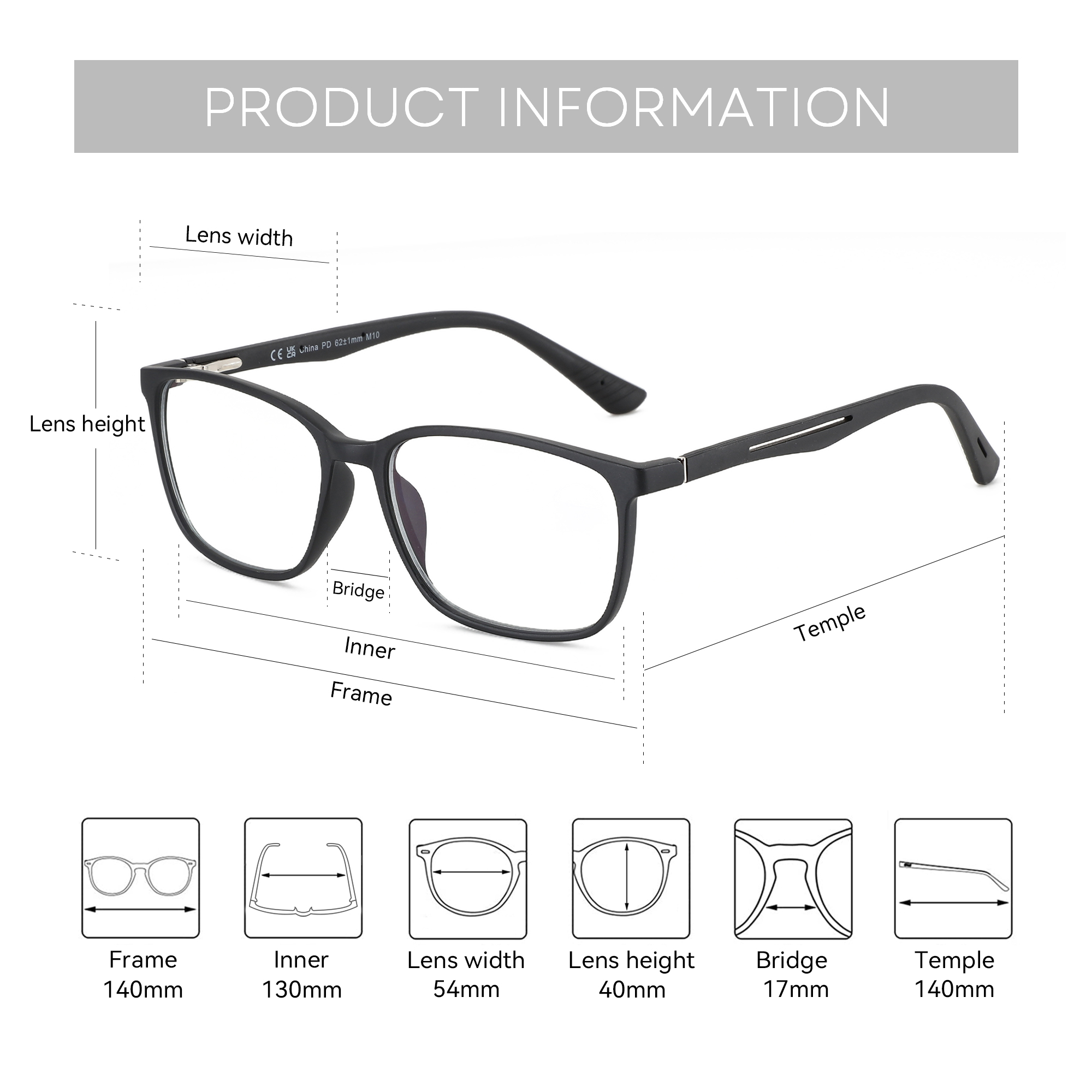 Bluemoky retângulo prescrição  - Mens Fashion Reading Glasses avaliação e preço