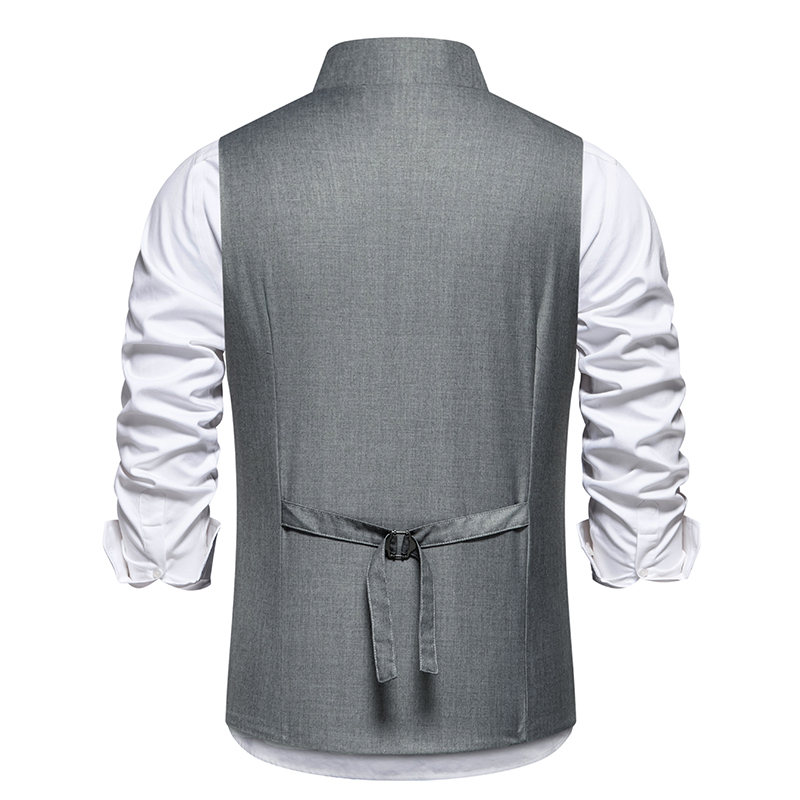 Novo terno masculino coletes m - Formal Waistcoat Vest avaliação e preço
