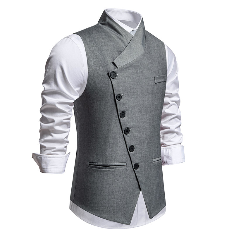 Novo terno masculino coletes m - Formal Waistcoat Vest avaliação e preço