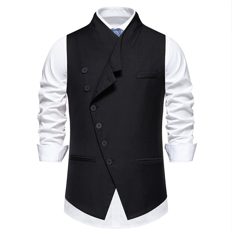 Novo terno masculino coletes m - Formal Waistcoat Vest avaliação e preço