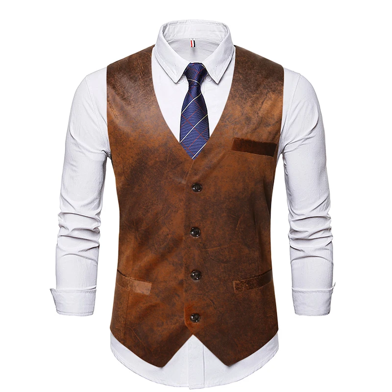 Vintage imitação de couro únic - Men Fashion King avaliação e preço