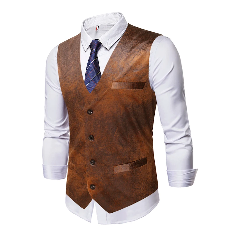 Vintage imitação de couro únic - Men Fashion King avaliação e preço