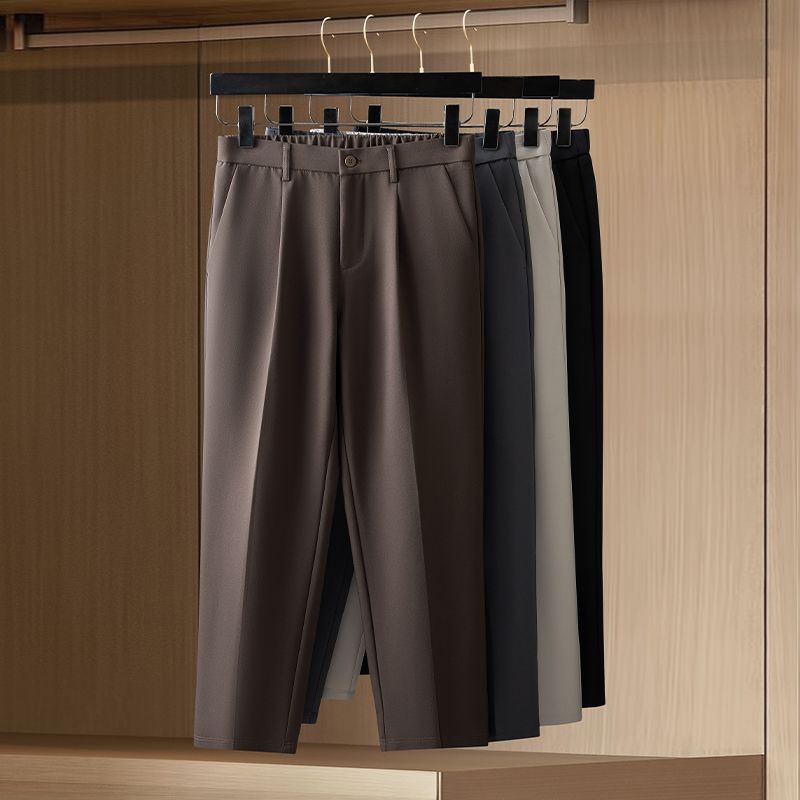Calças de Terno Slim Fit Mascu - Men'S Dress Pants Fashion avaliação e preço