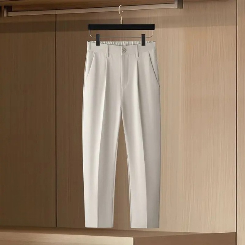 Calças de Terno Slim Fit Mascu - Men'S Dress Pants Fashion avaliação e preço