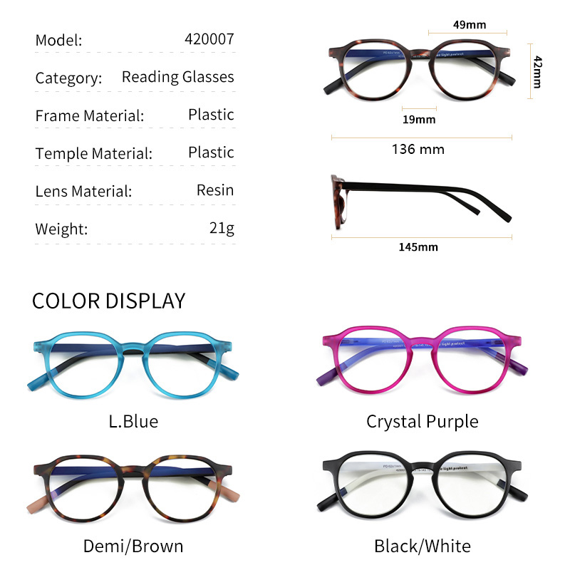 Bluemoky retro redondo prescri - Mens Fashion Reading Glasses avaliação e preço