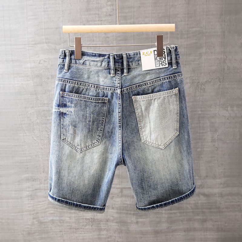 Calças de brim curtas masculin - Mens Fashion Denim avaliação e preço