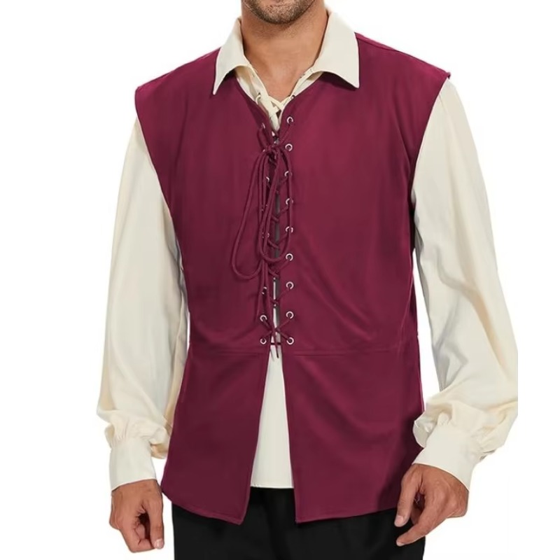 Colete Masculino Medieval Rena - Mens Fashion Vest avaliação e preço
