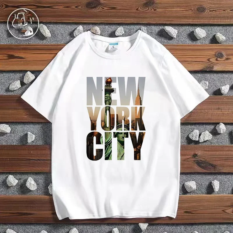 Moda cidade impressa camiseta  - Men'S Fashion New York avaliação e preço