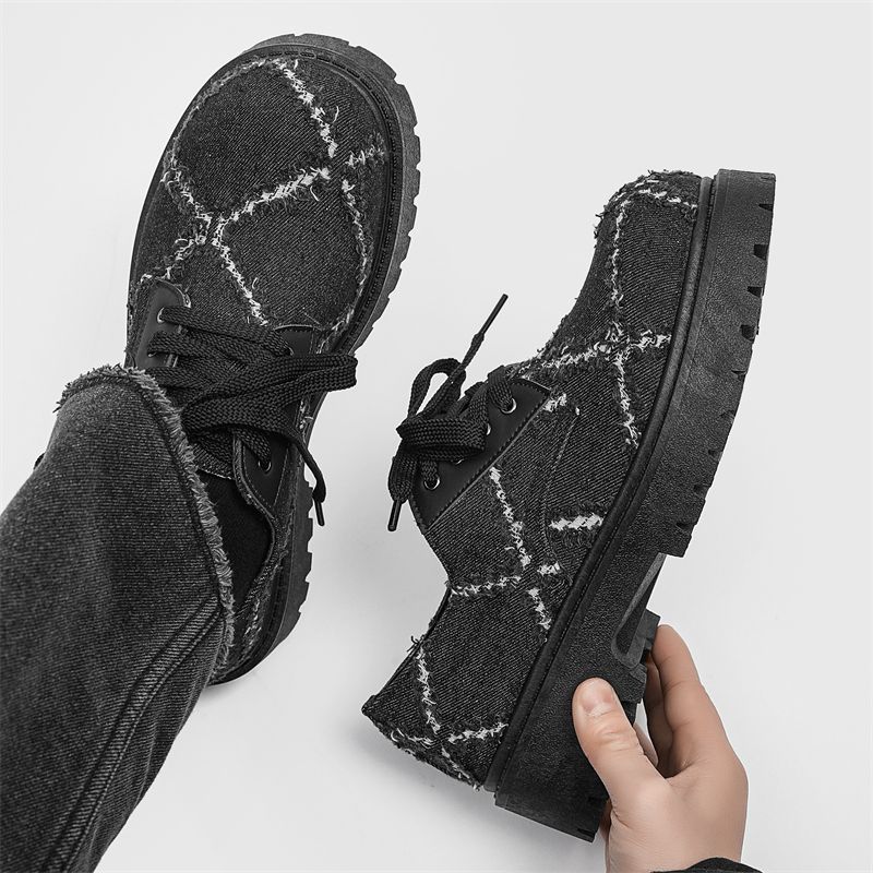 Sapatos Derby de Couro com Sol - Mens Fashion Denim avaliação e preço