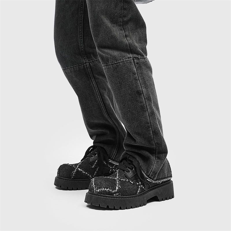 Sapatos Derby de Couro com Sol - Mens Fashion Denim avaliação e preço